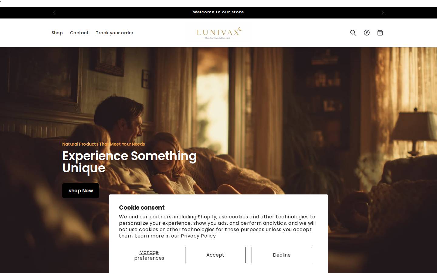 lunivax.com homepage screenshot