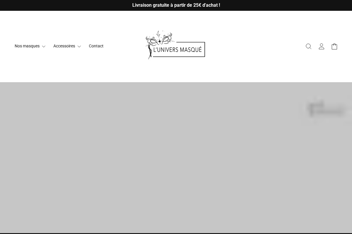 L'Univers Masqué homepage screenshot