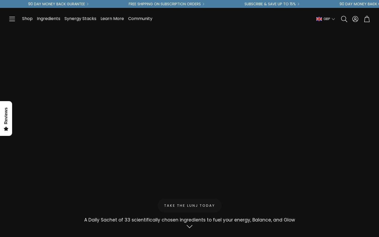 LUNJ homepage screenshot