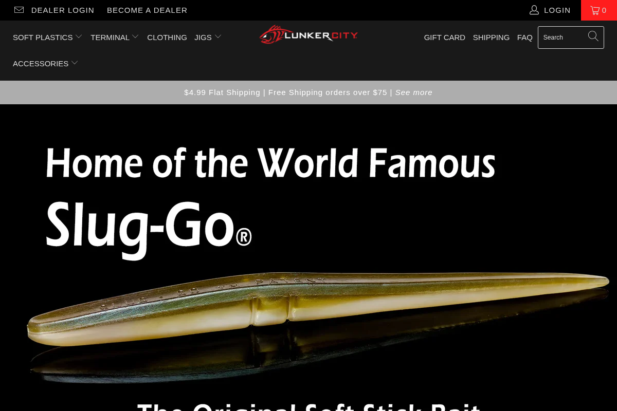 Lunker City homepage screenshot