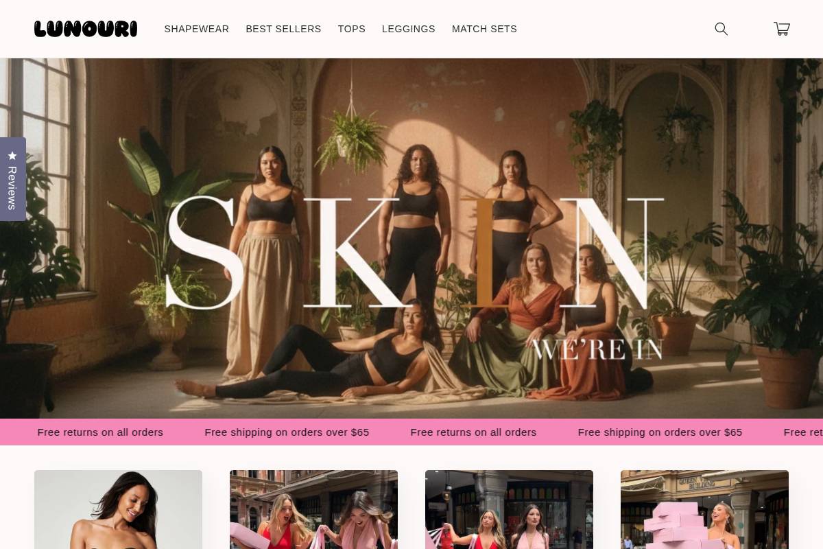 lunouri.com homepage screenshot