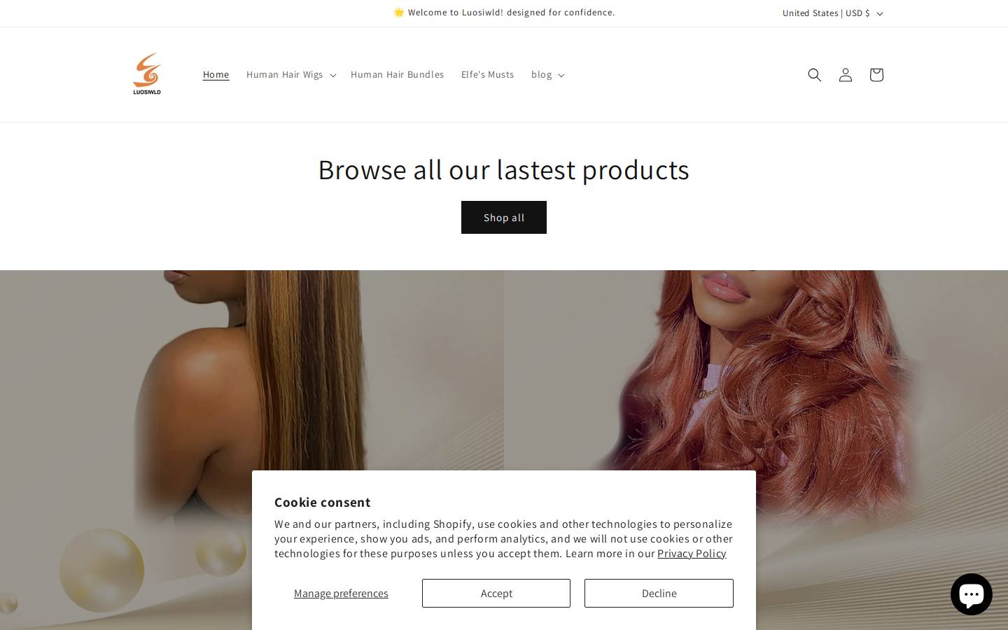 luosiwld.com homepage screenshot