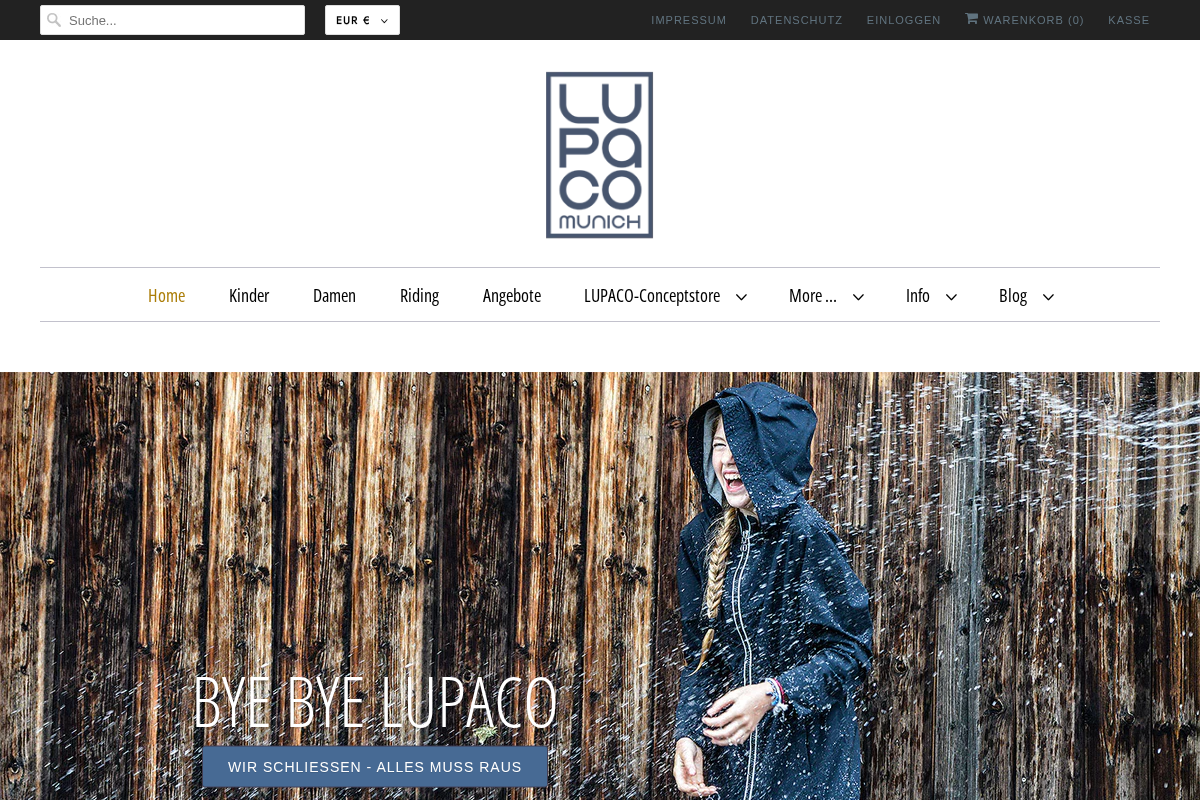 LUPACO Munich homepage screenshot