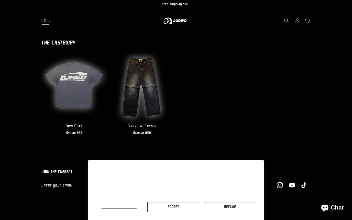 lured.co homepage screenshot