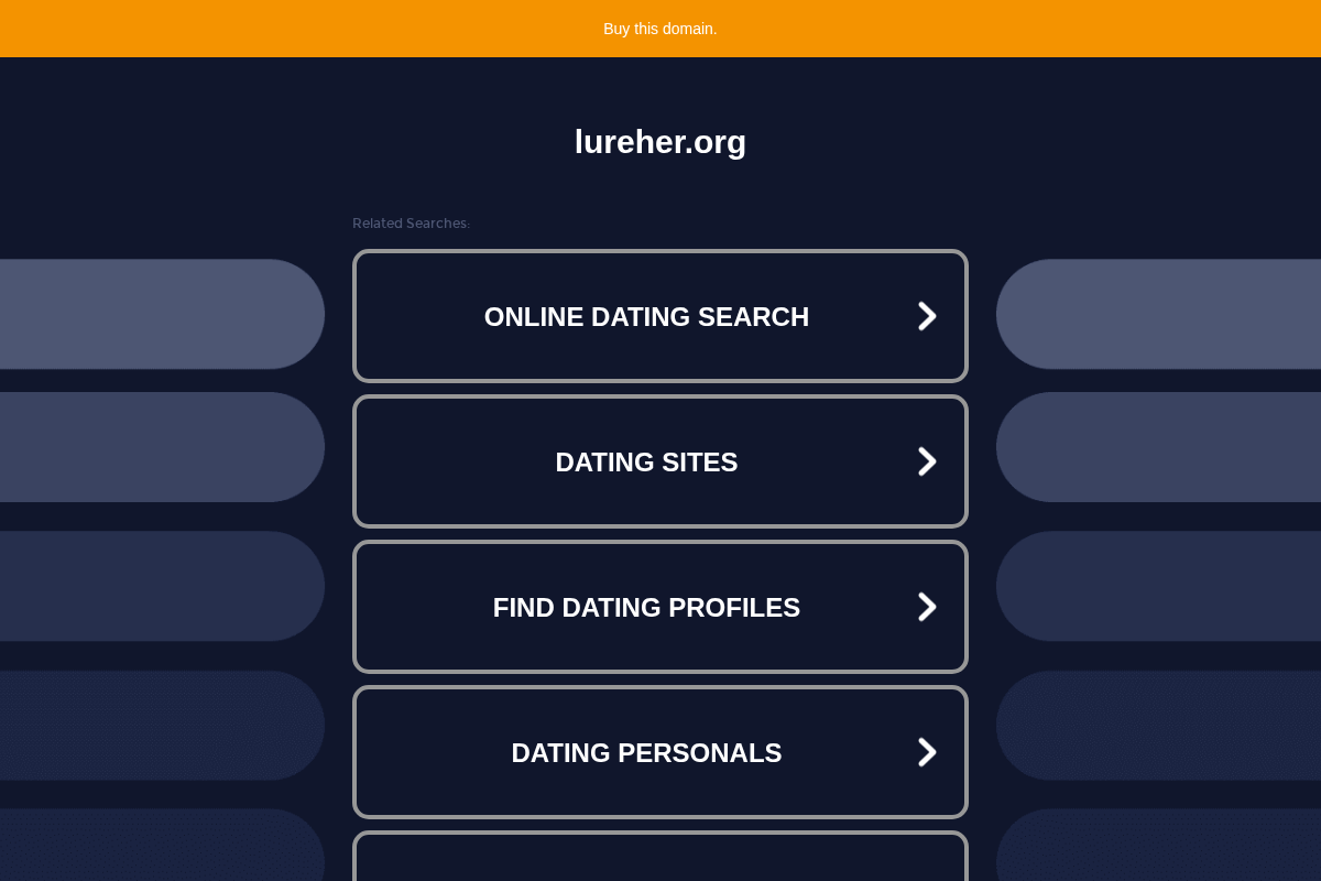 lureher.org homepage screenshot