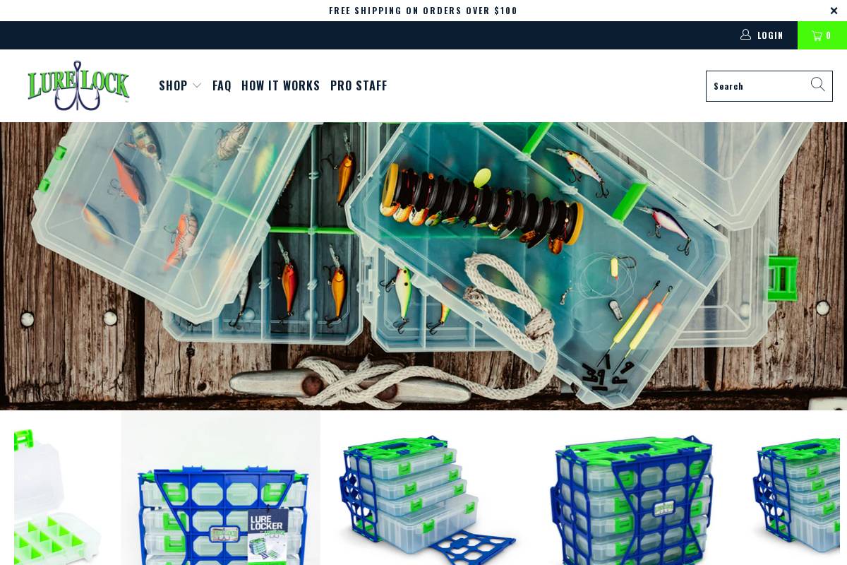 lurelock.com homepage screenshot