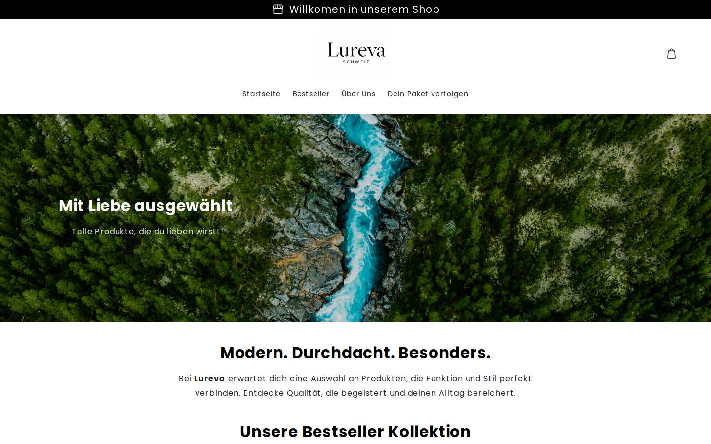 Lureva homepage screenshot