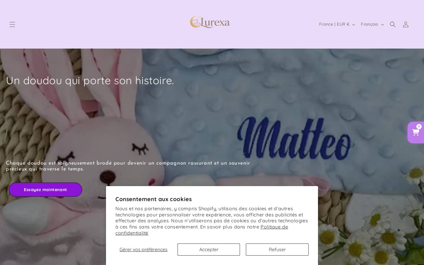 lurexa.net homepage screenshot