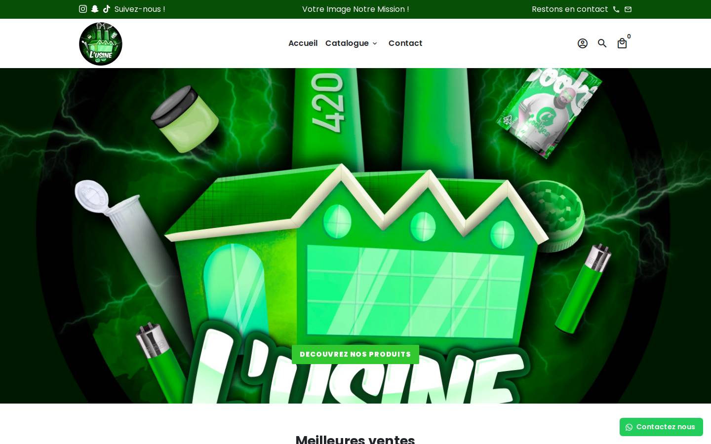 lusine420.com homepage screenshot