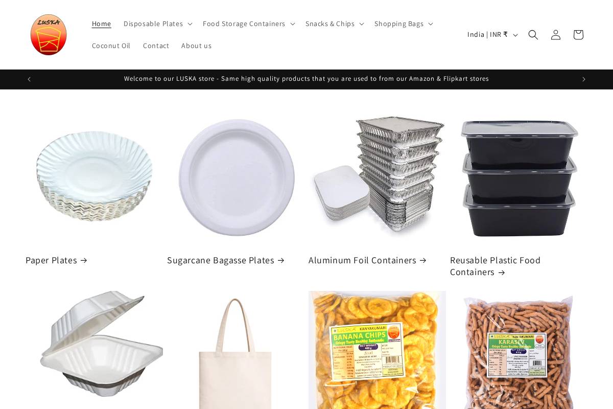 luska.in homepage screenshot