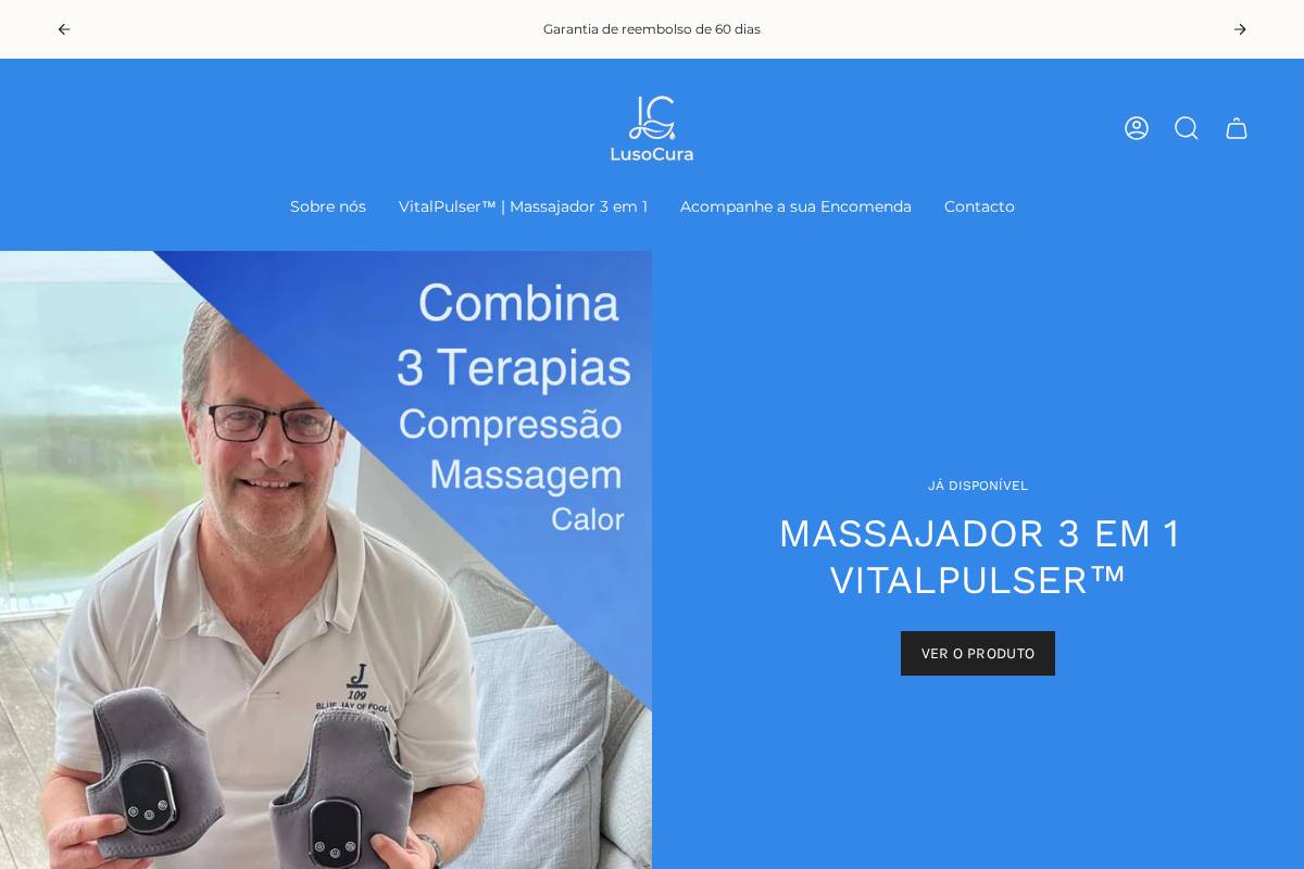 lusocura.pt homepage screenshot