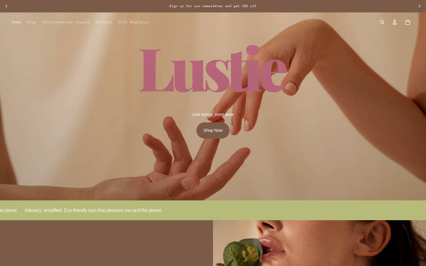 lustietoys.com homepage screenshot