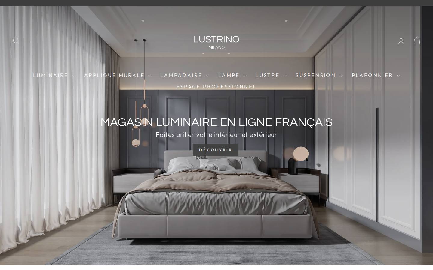 Lustrino homepage screenshot