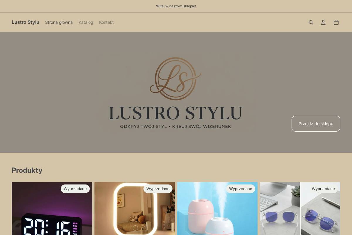 lustrostylu.pl homepage screenshot