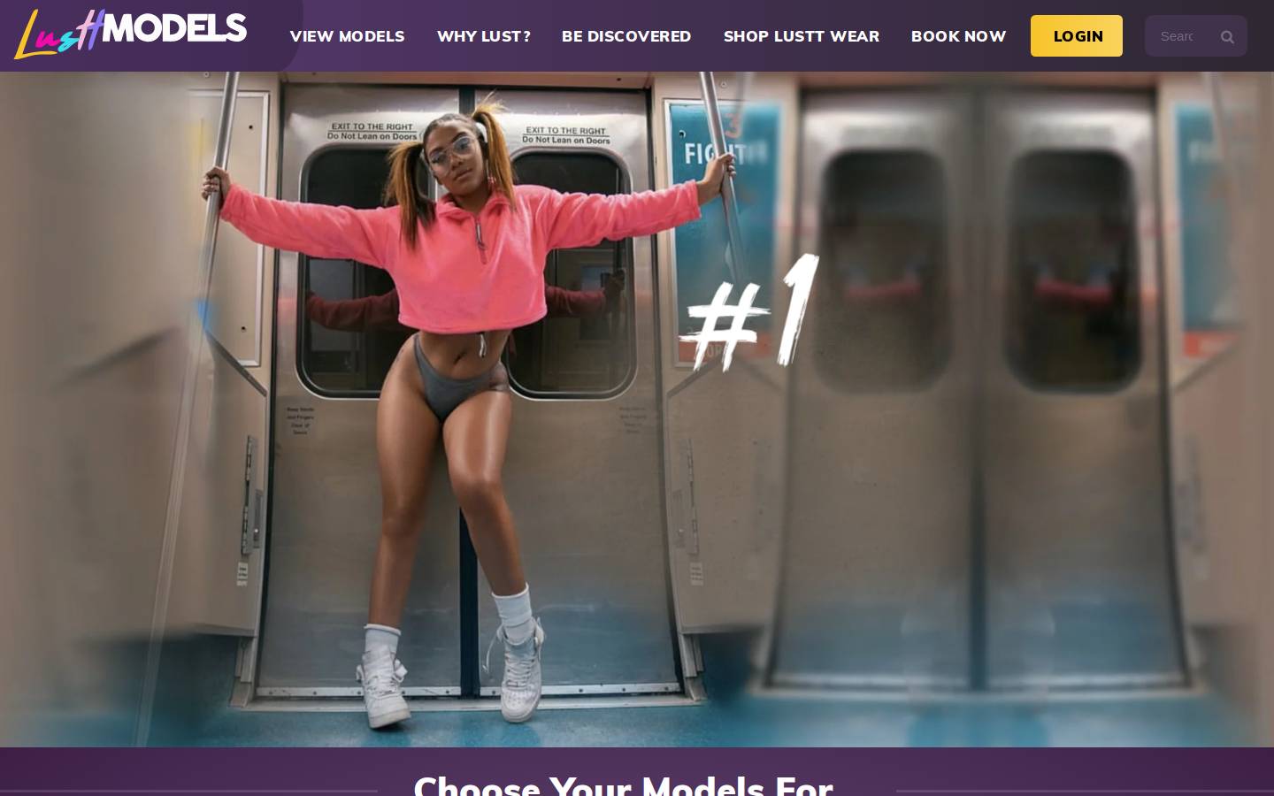 lusttmodels.net homepage screenshot
