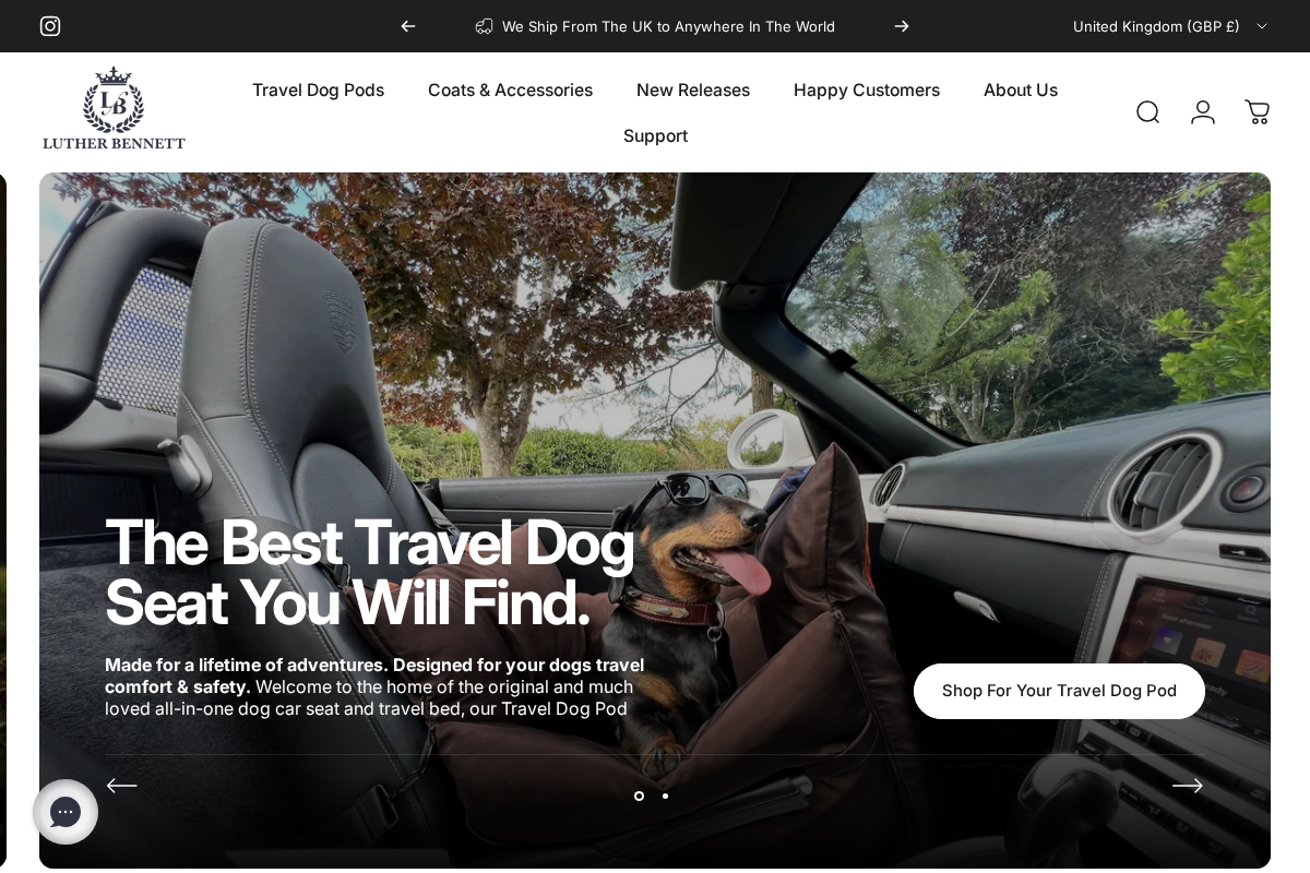Luther Bennett homepage screenshot