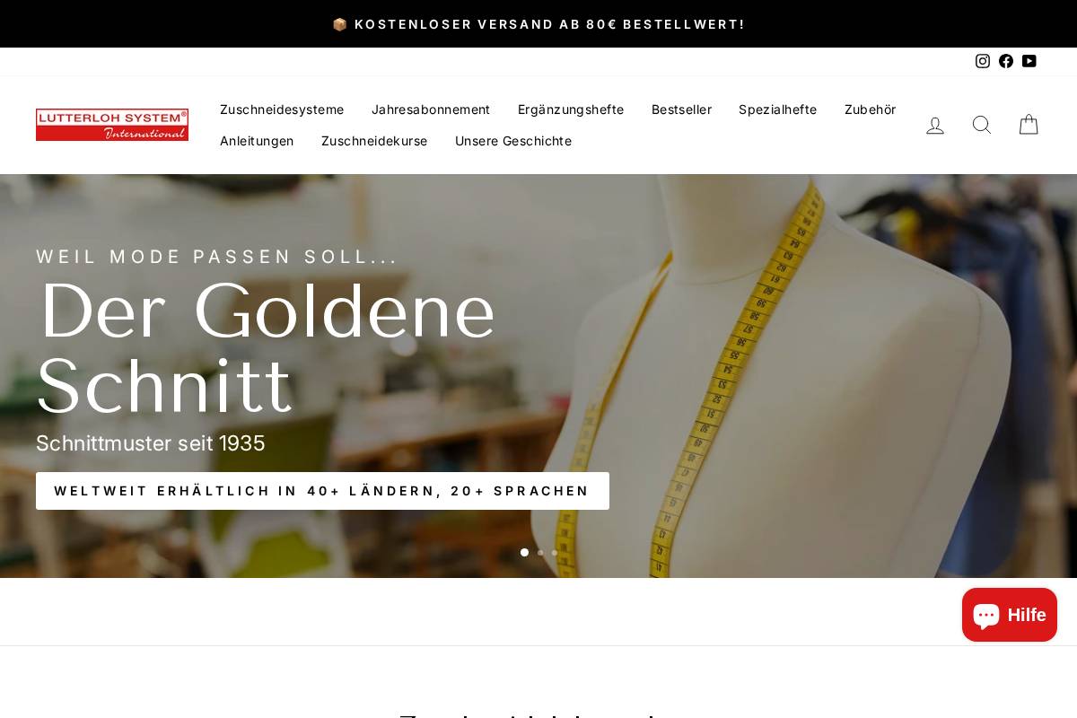 lutterloh-system.de homepage screenshot
