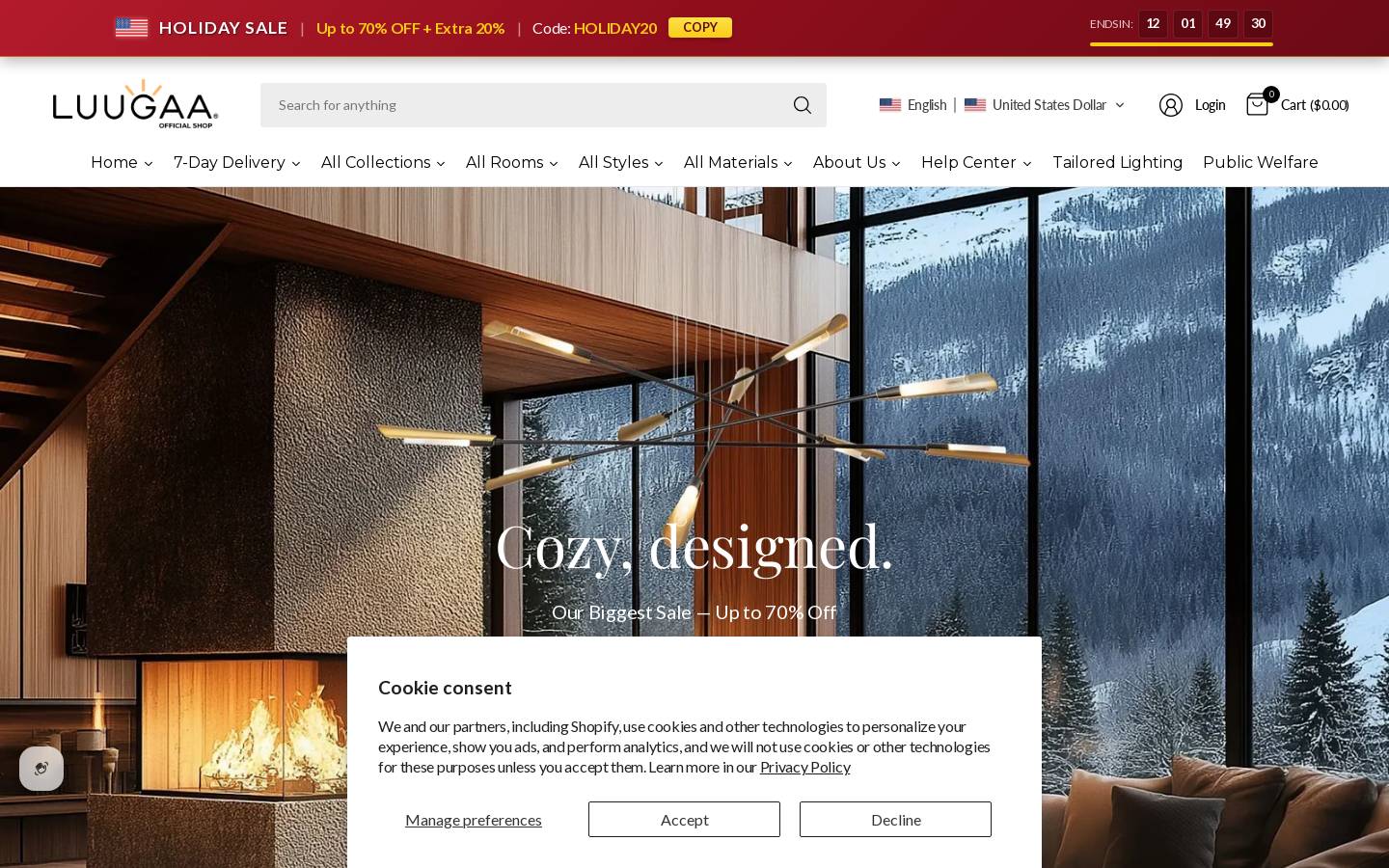 Luugaa homepage screenshot