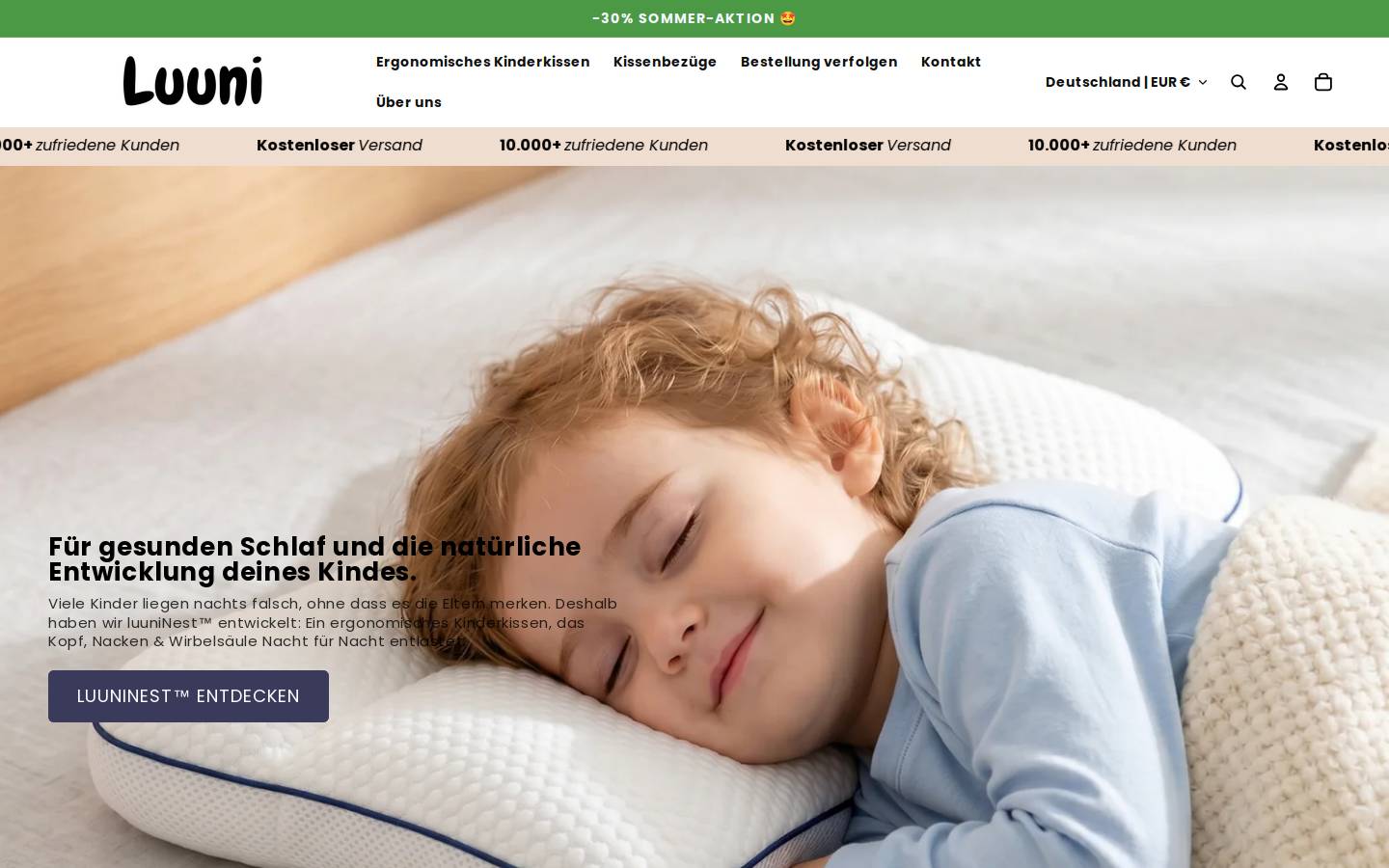 luuni.de homepage screenshot