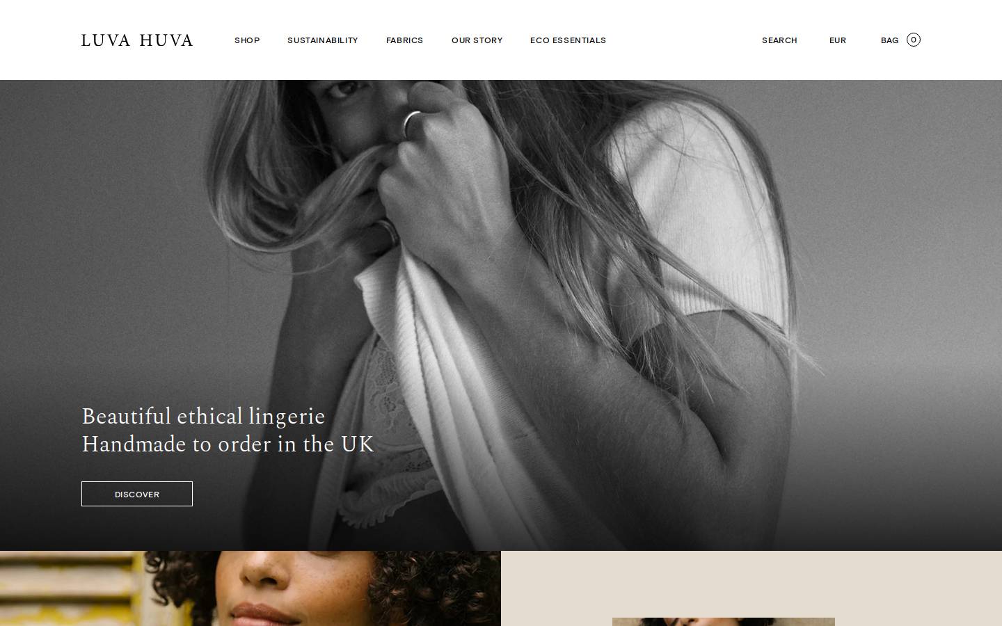 luvahuva.co.uk homepage screenshot