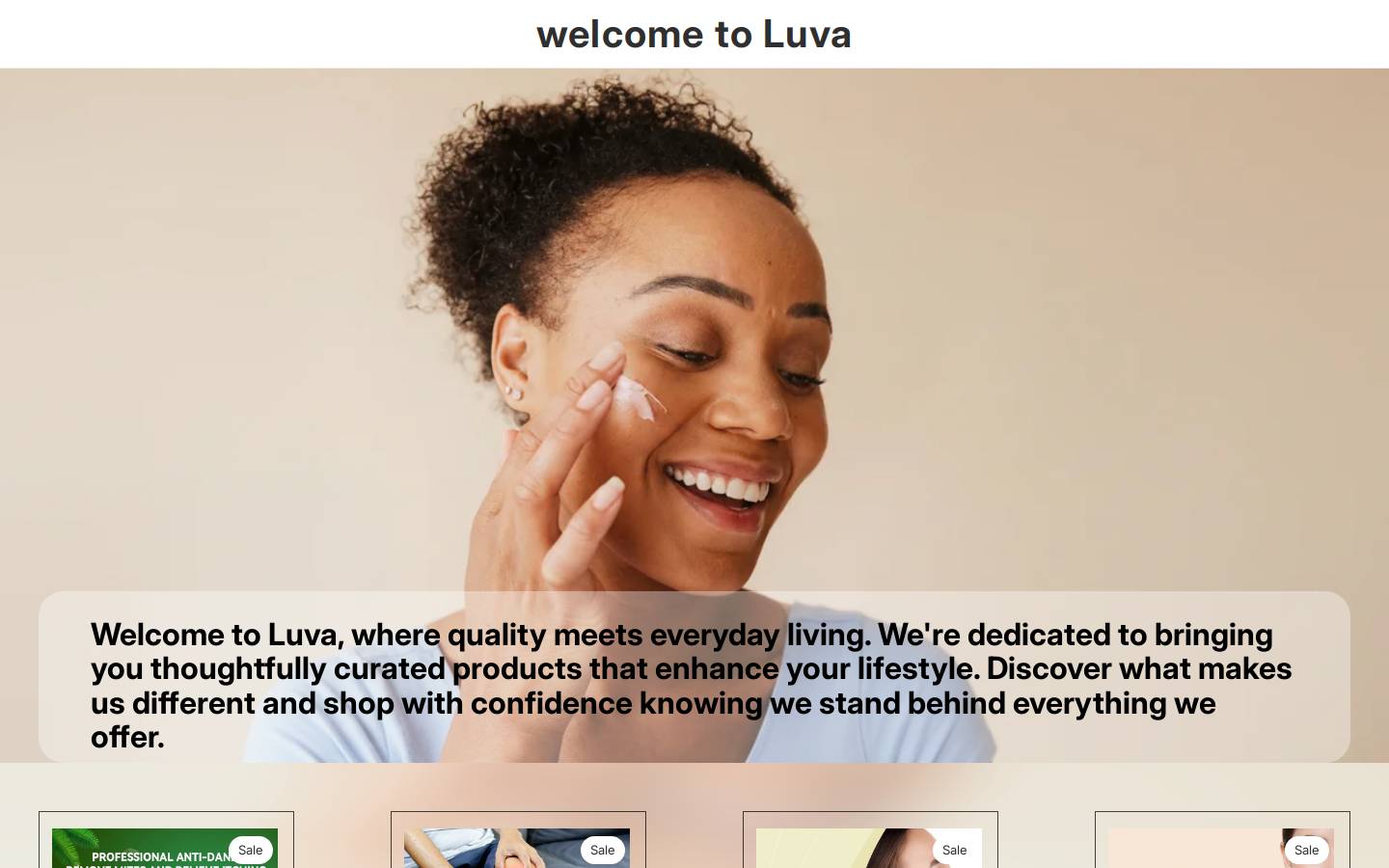 luvalife.com homepage screenshot