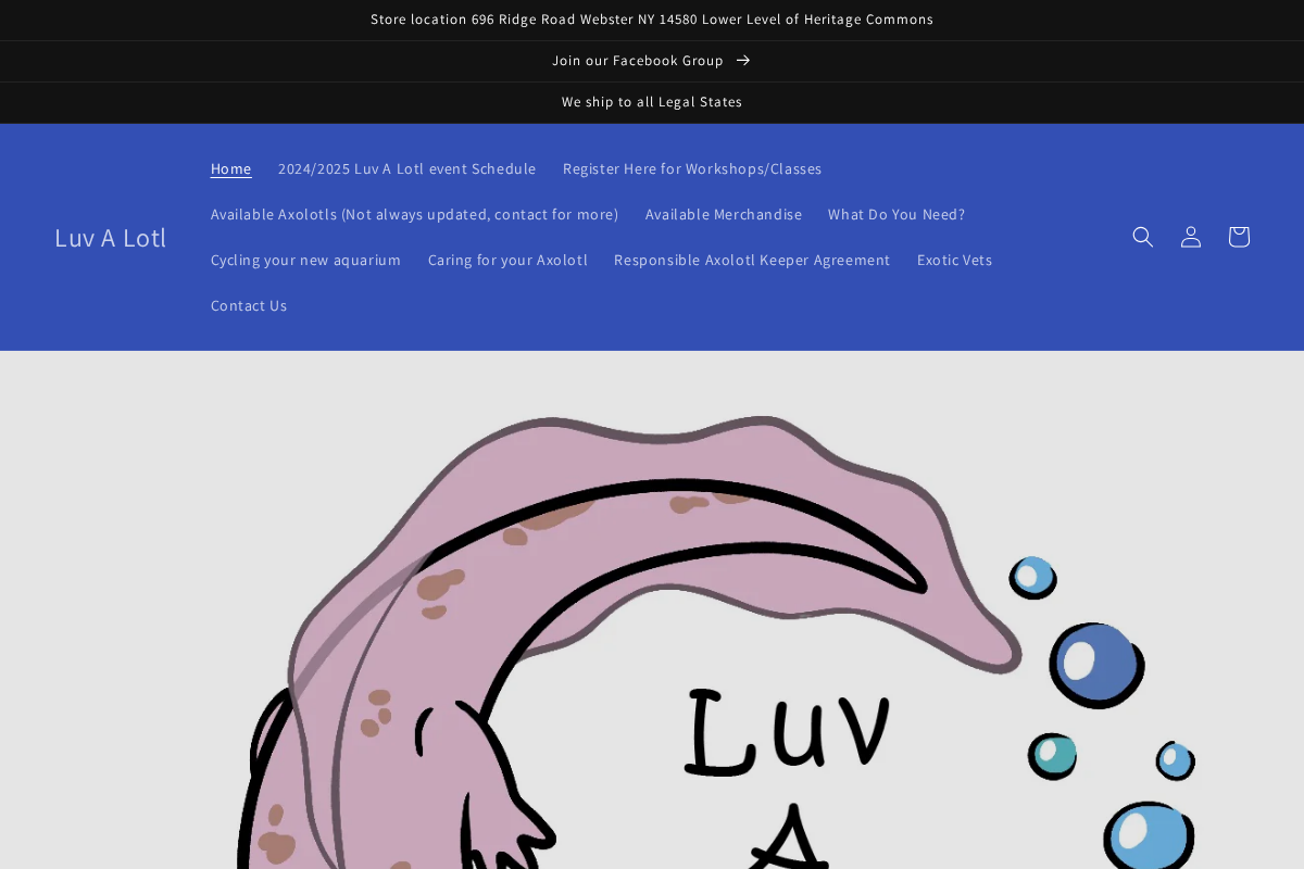 luvalotl.net homepage screenshot