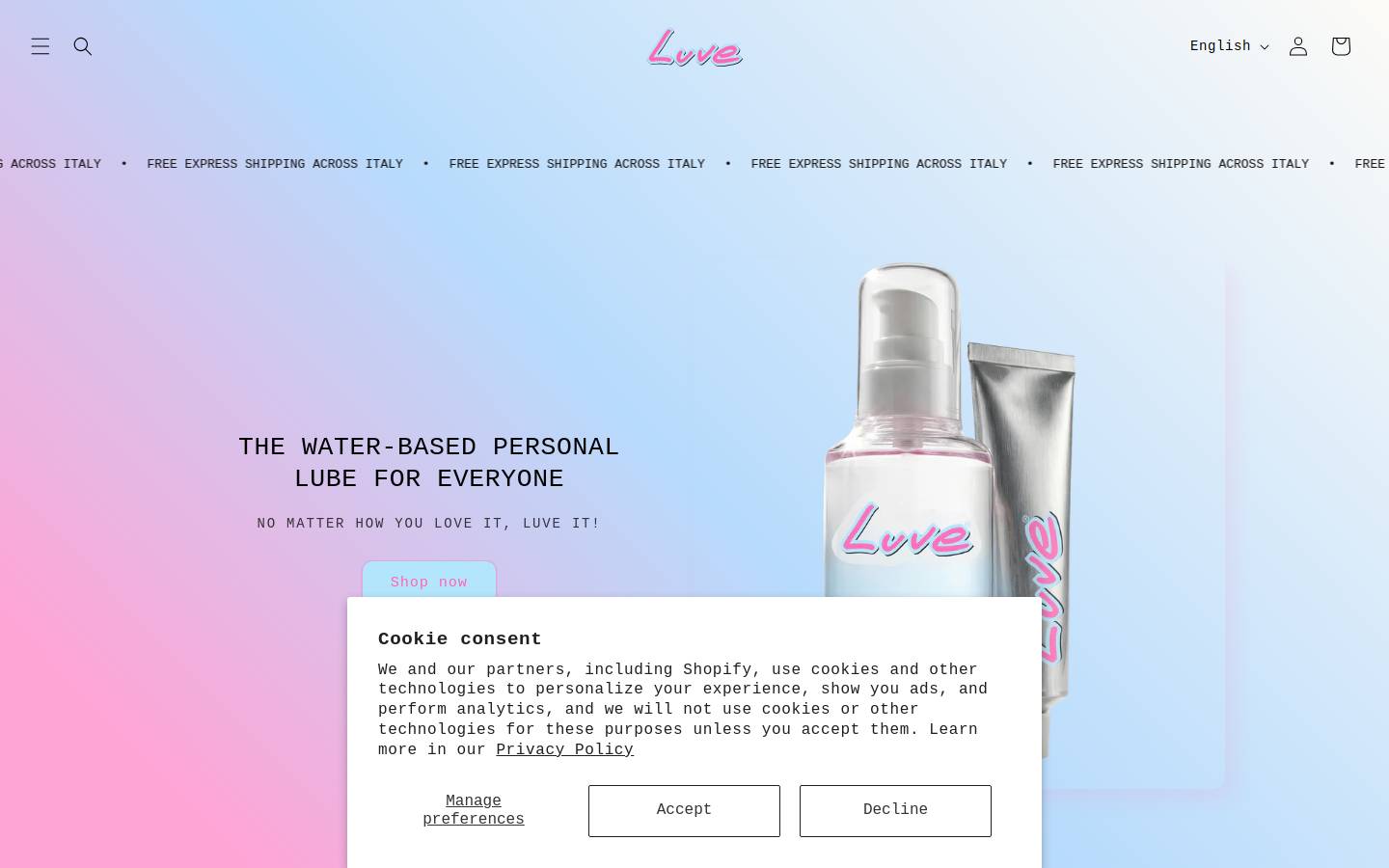 luve.world homepage screenshot