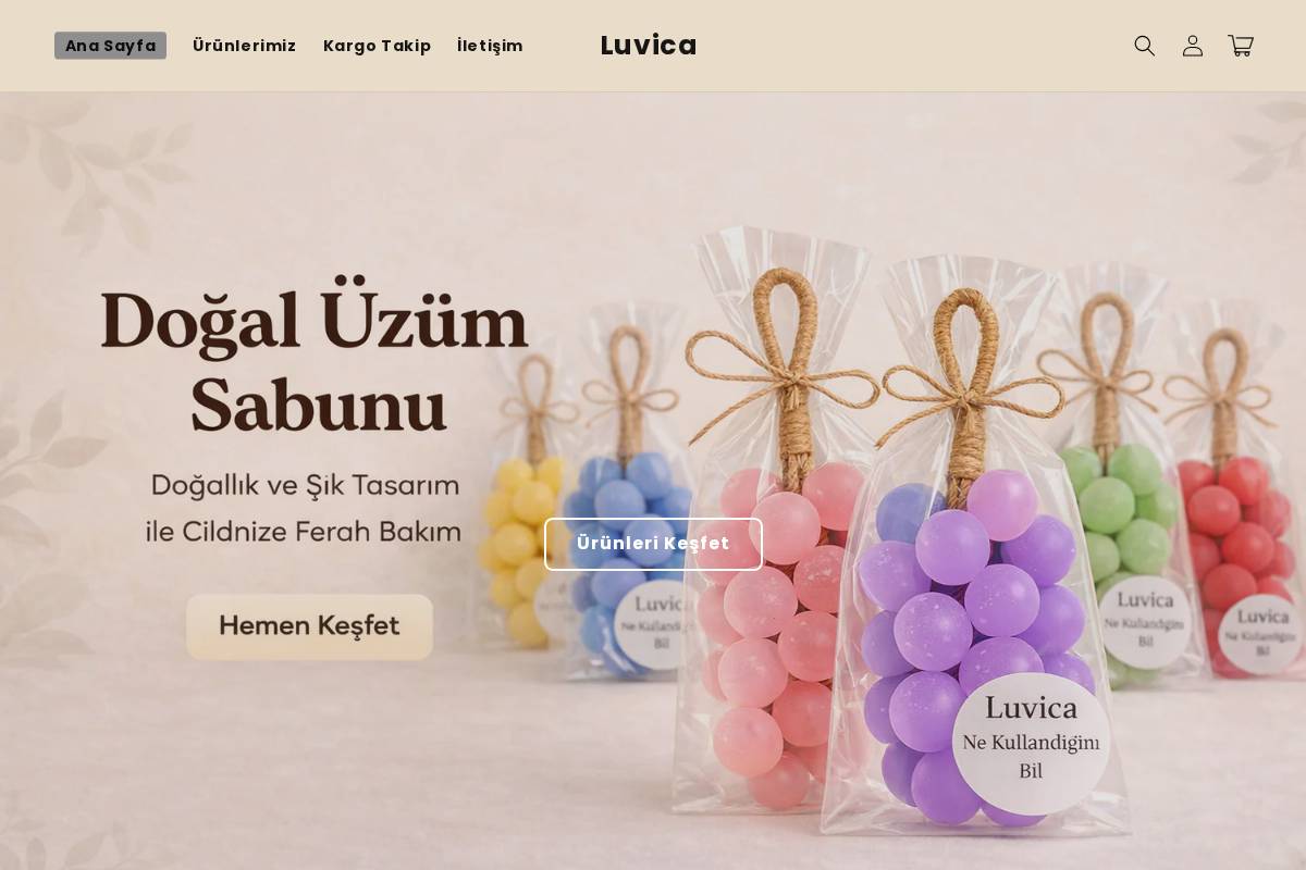 luvica.com.tr homepage screenshot