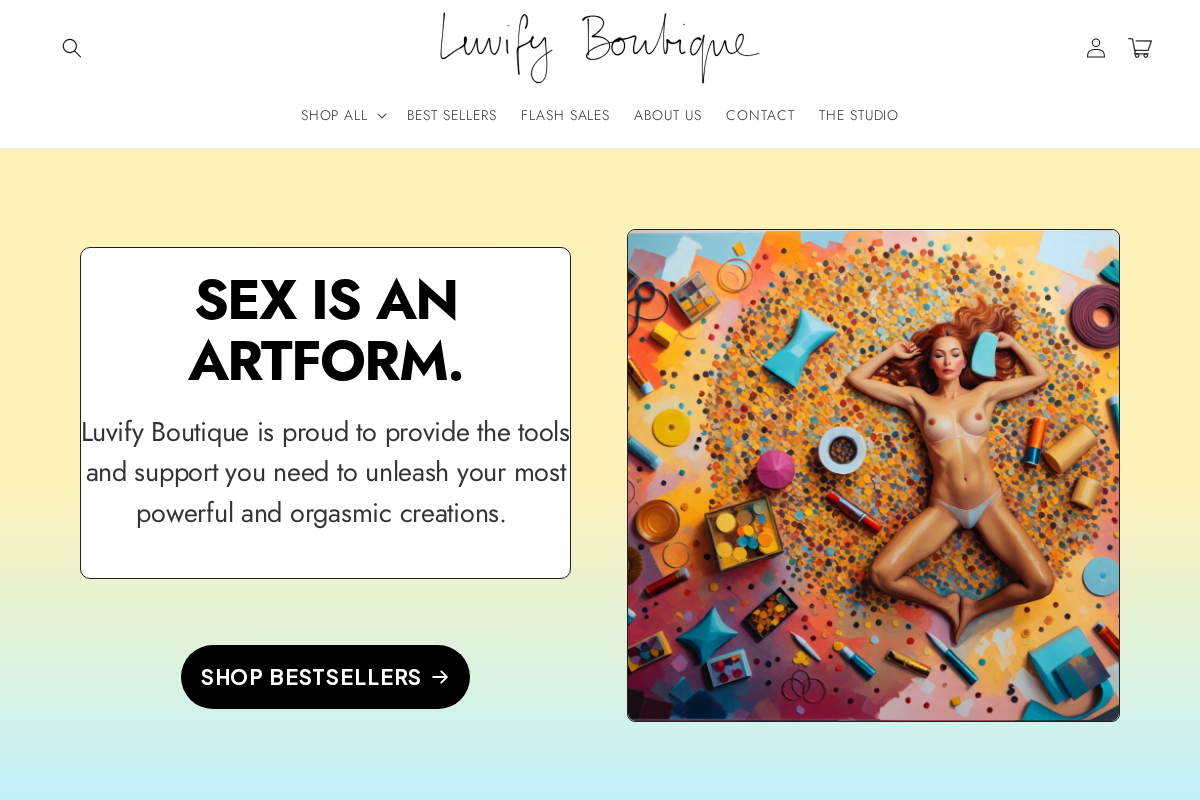 Luvifyofficial homepage screenshot