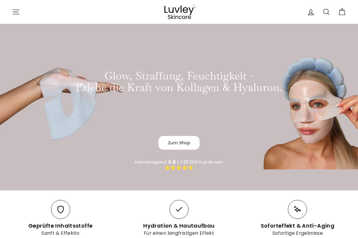 luvley.ch homepage screenshot