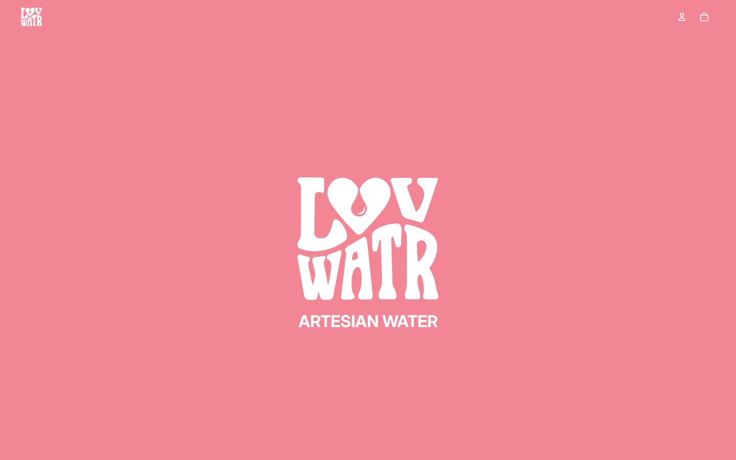 luvwatr.com homepage screenshot