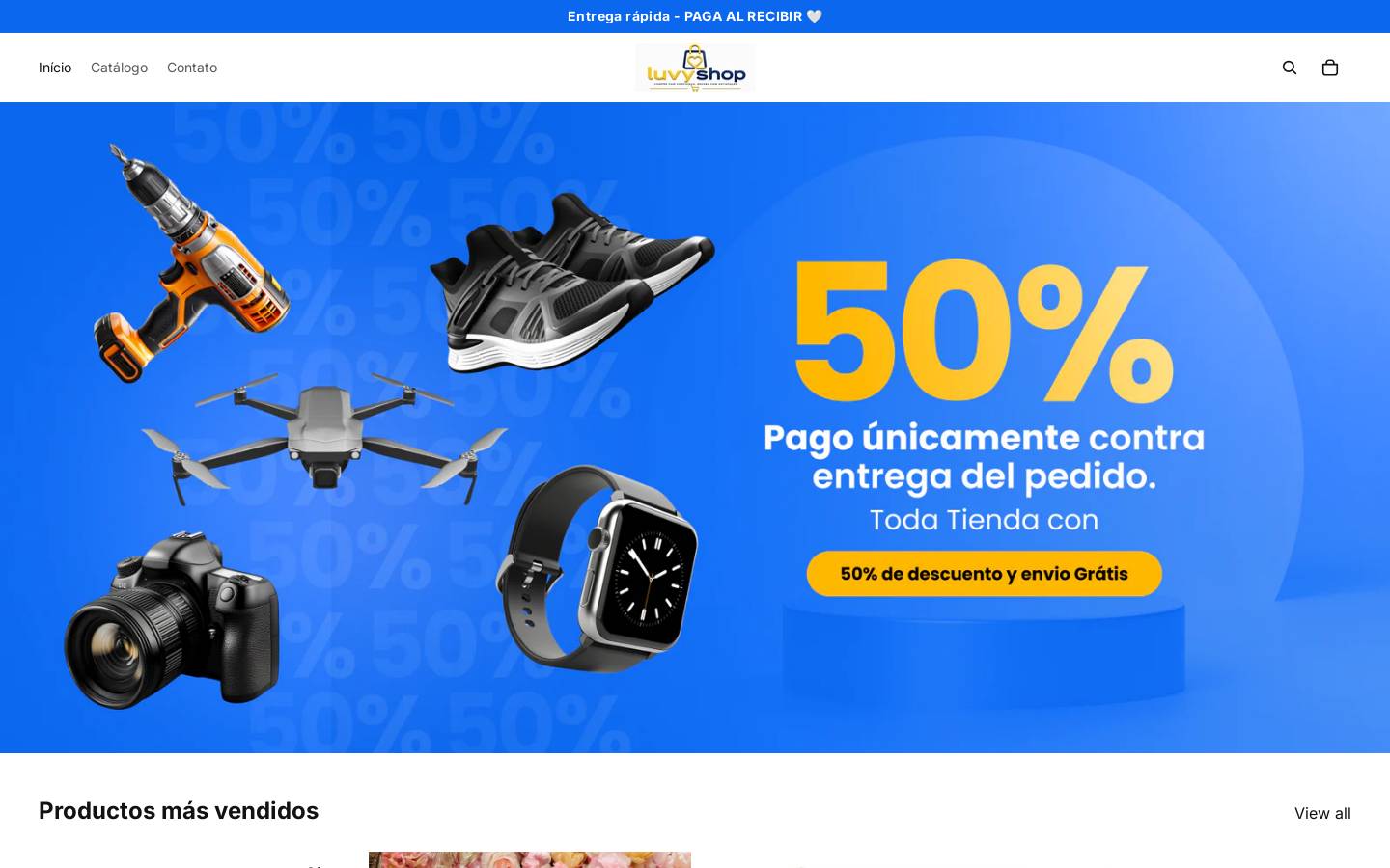 luvyshop.com homepage screenshot