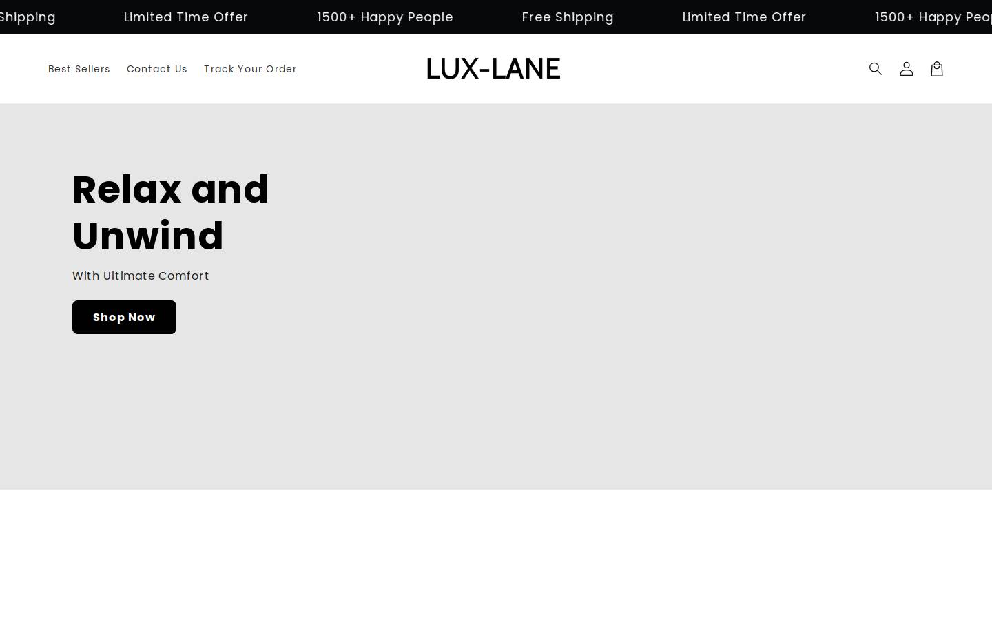 lux-lane.co homepage screenshot
