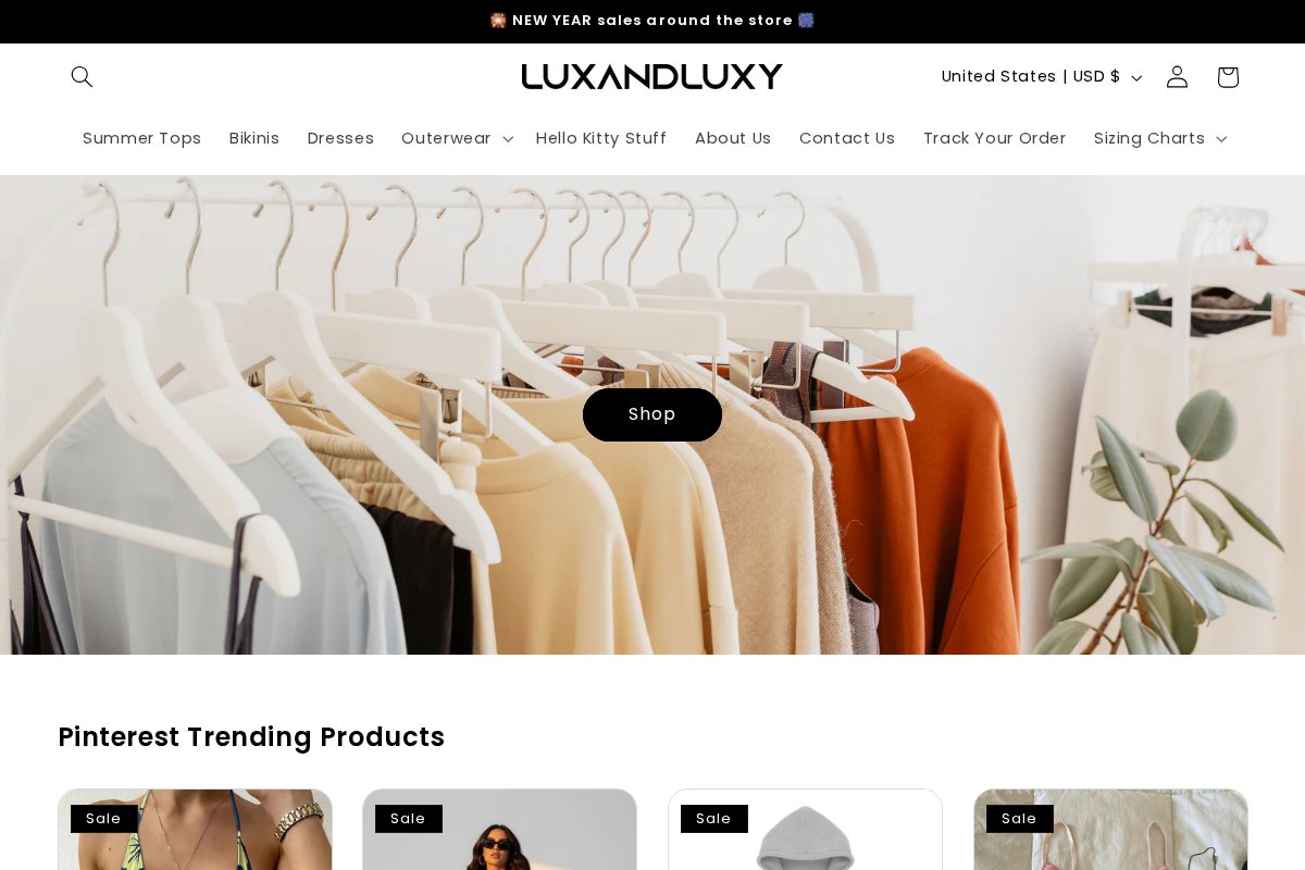Lux and Luxy homepage screenshot