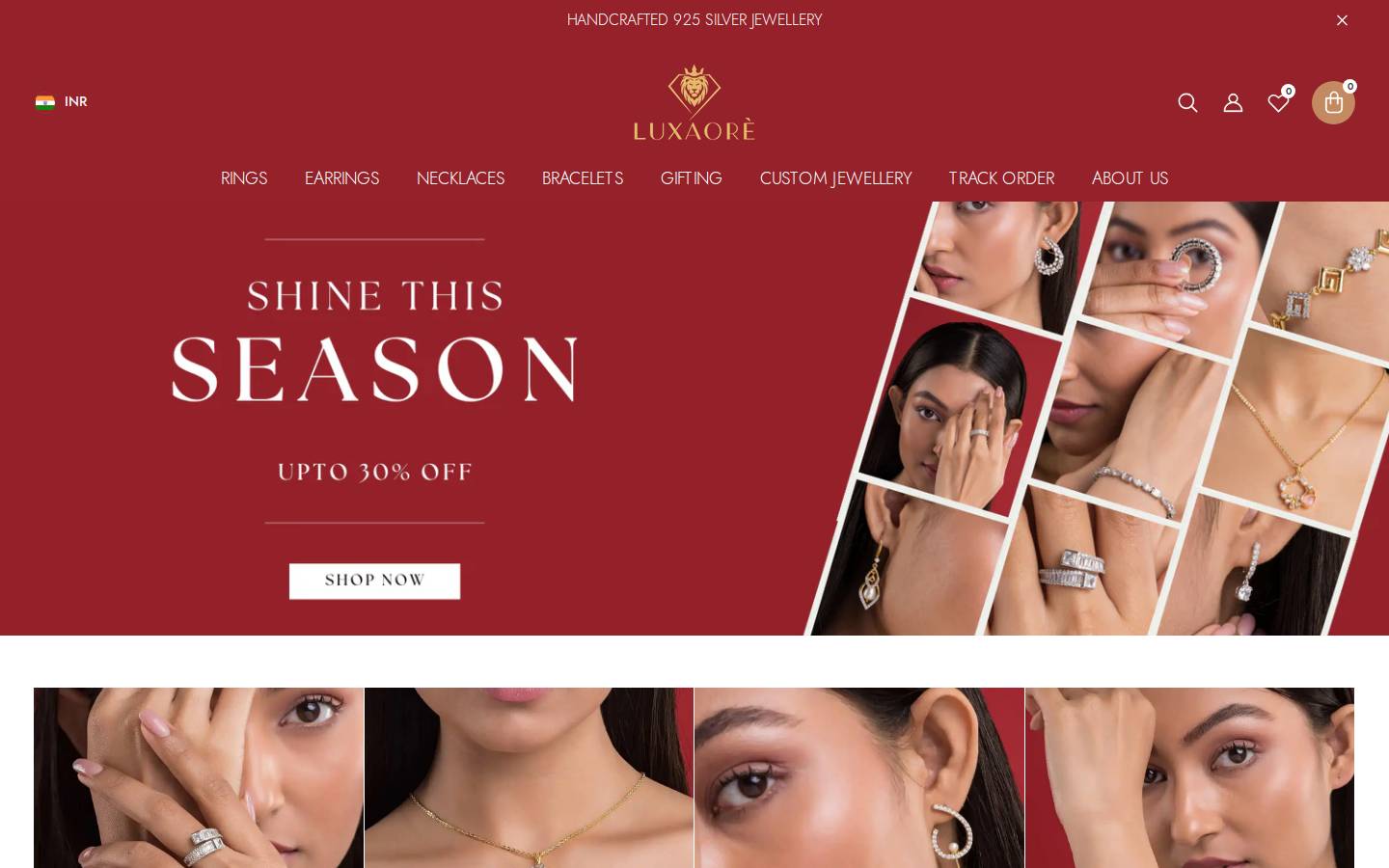 luxaore.com homepage screenshot