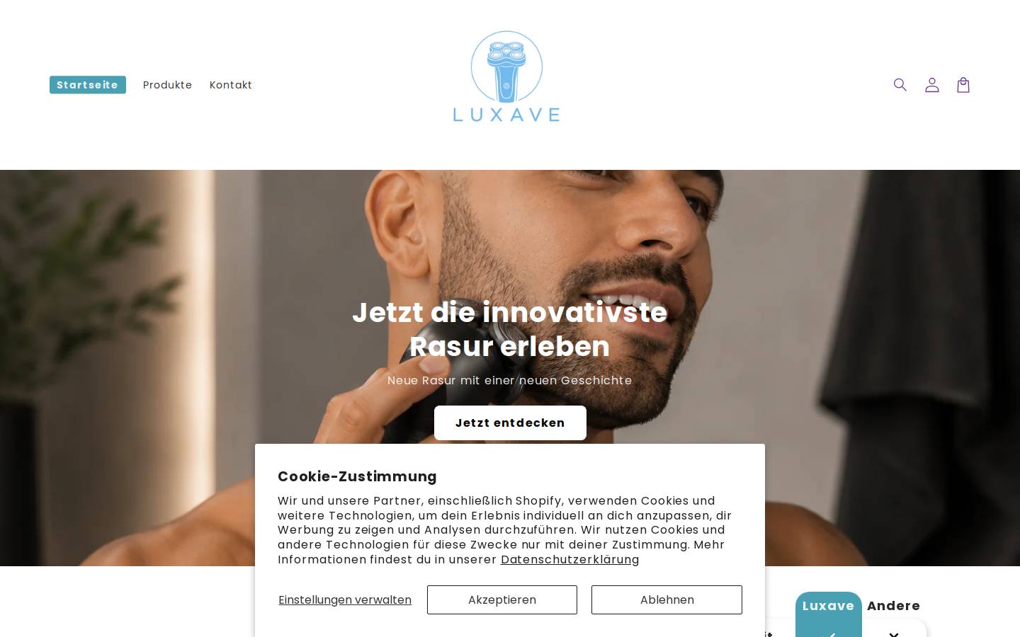 luxave.ch homepage screenshot