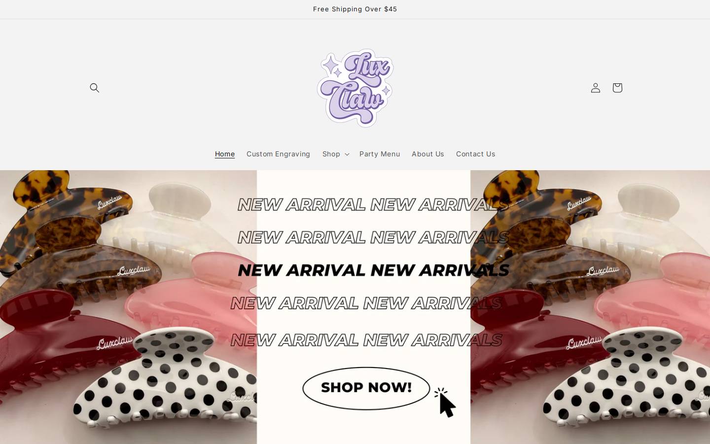 luxclaw.com homepage screenshot
