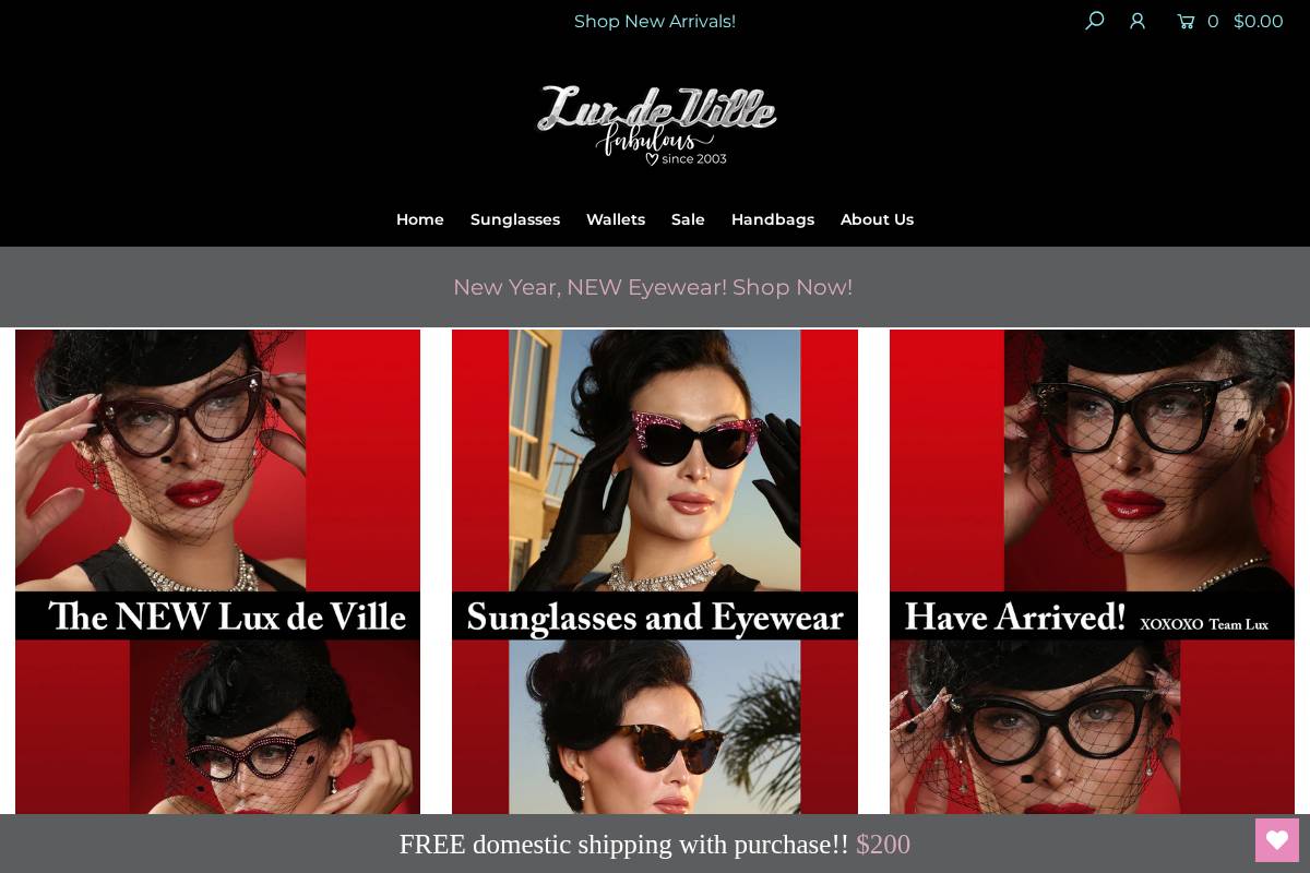 luxdeville.com homepage screenshot