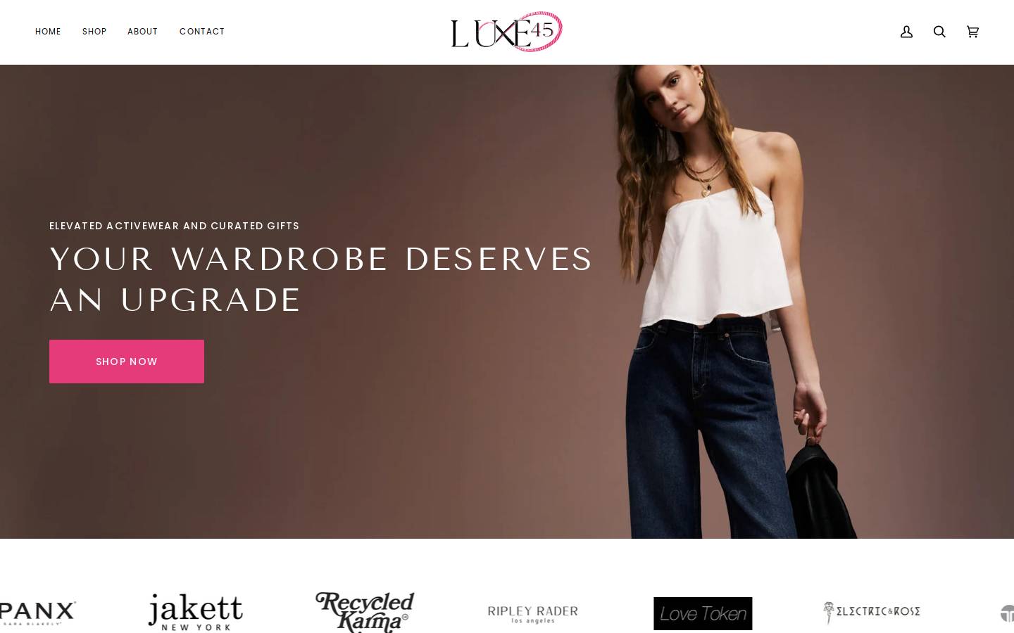 luxe45.com homepage screenshot