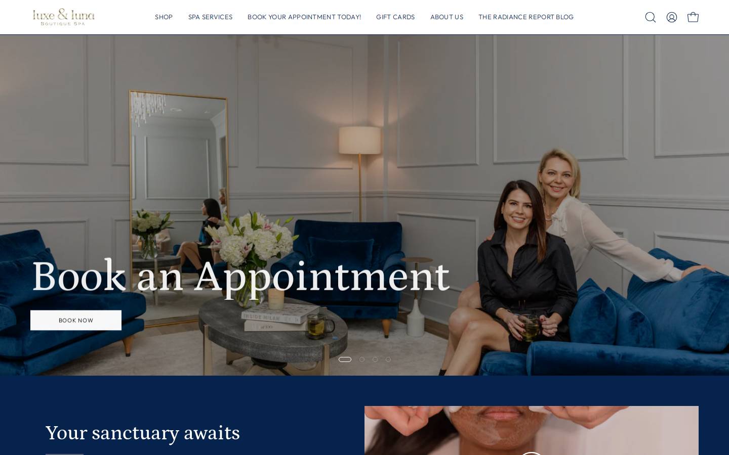 luxeandlunanashville.com homepage screenshot