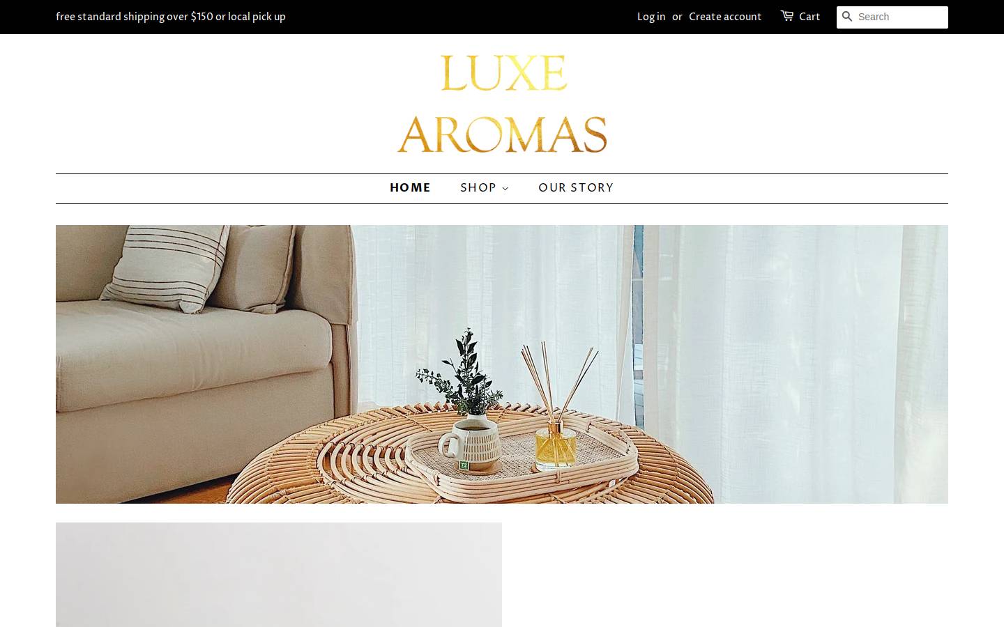 luxearomas.com.au homepage screenshot