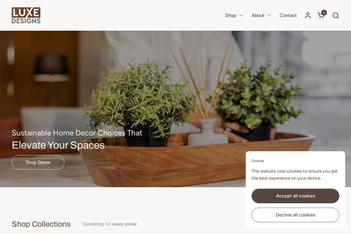 luxedesignsco.com homepage screenshot