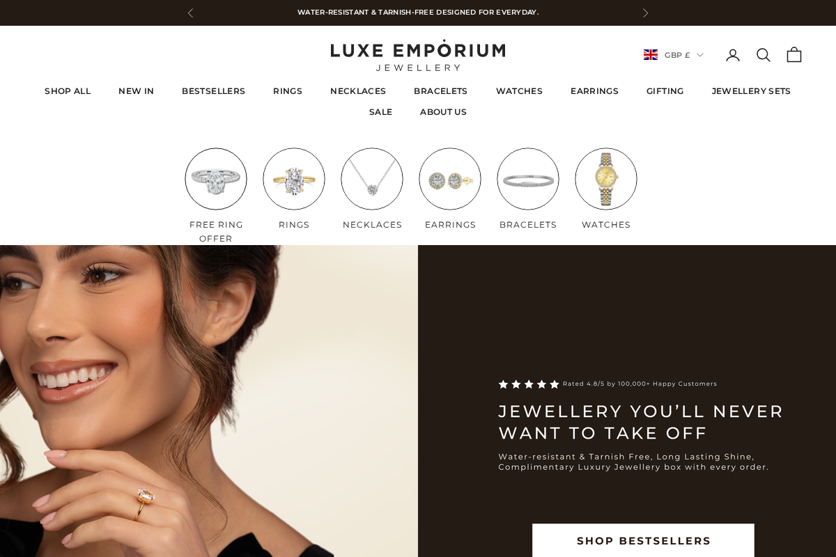 Luxeemporiumx homepage screenshot