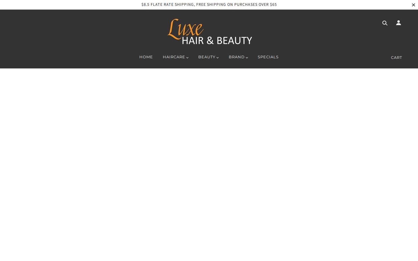 luxehairandbeauty.com.au homepage screenshot