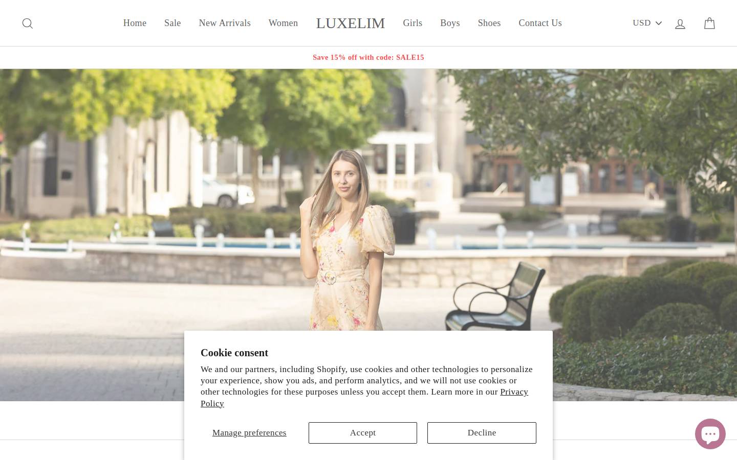 luxelim.com homepage screenshot