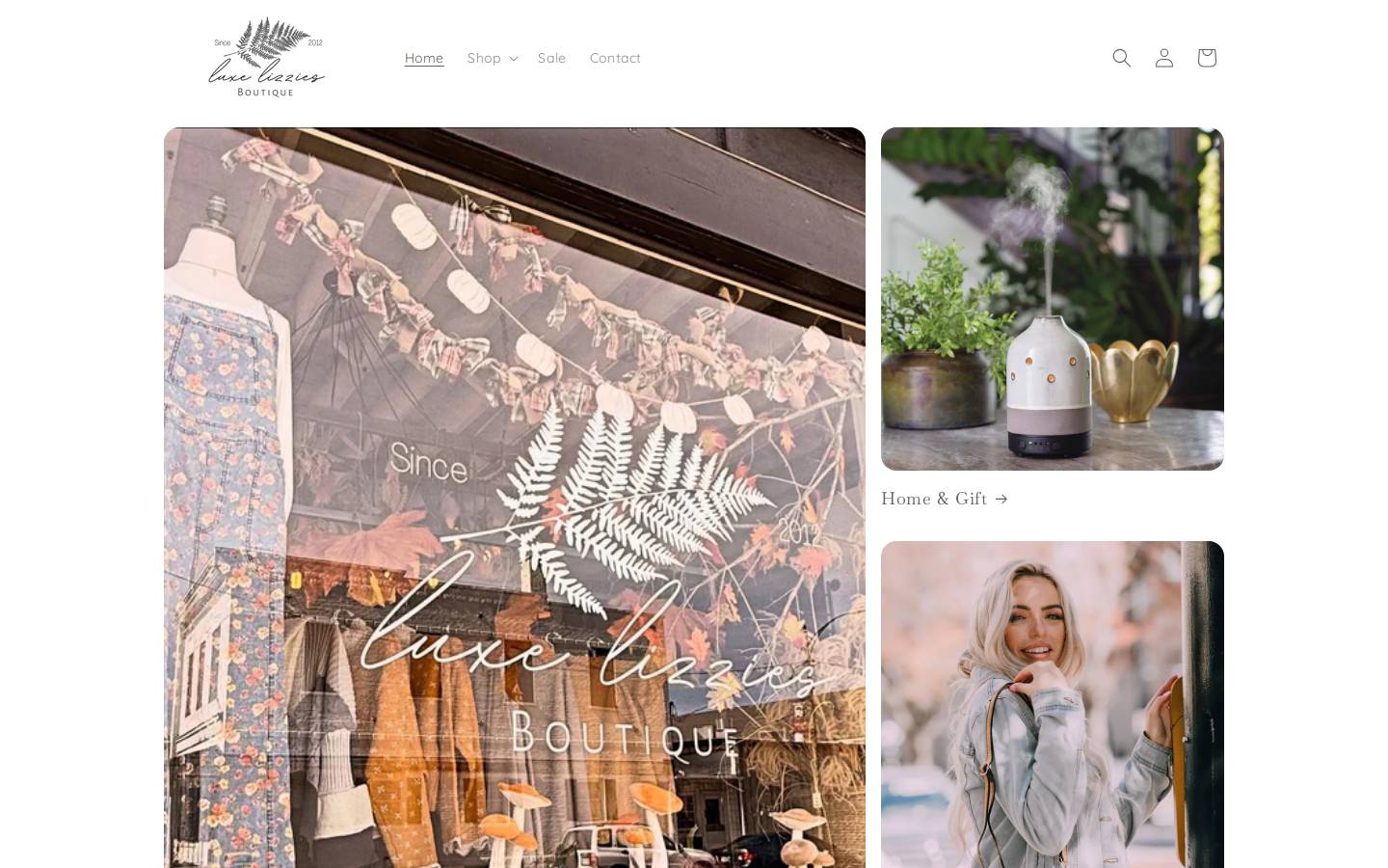 luxelizzies.com homepage screenshot