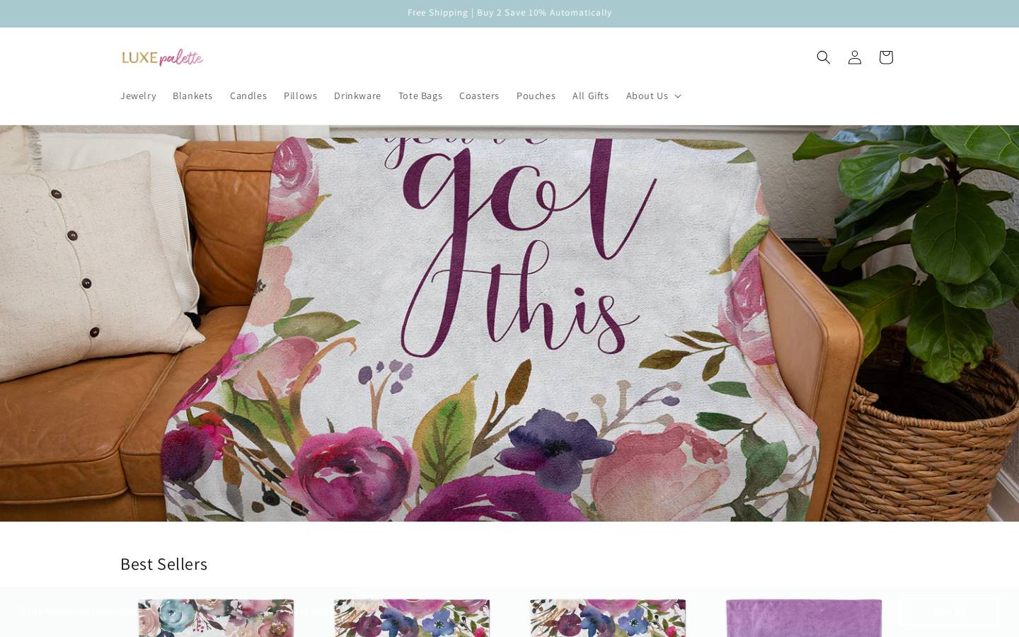 luxepalette.com homepage screenshot