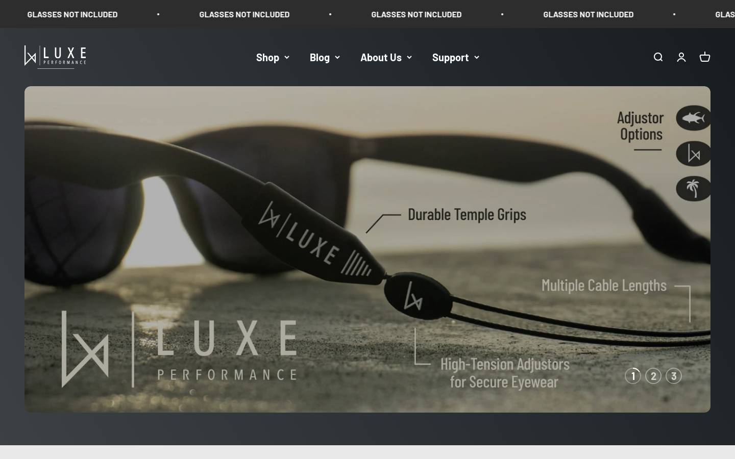 luxeperformance.co homepage screenshot