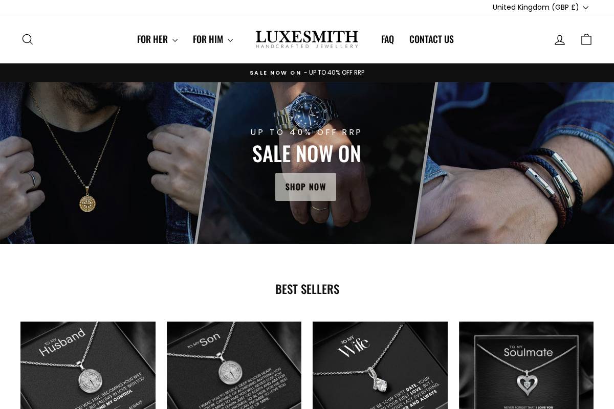 luxesmith.com homepage screenshot