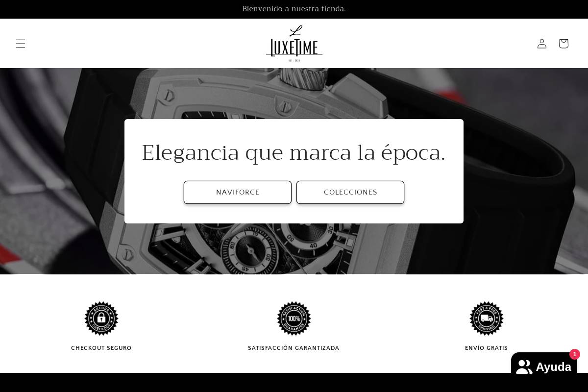 luxetime2020.com homepage screenshot